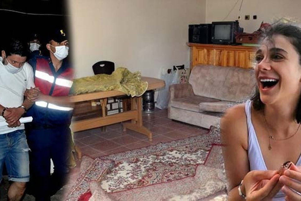 Pınar Gültekin'in Cemal Metin Avcı tarafından katledildiği evin içi görüntülendi! Balkonda kül dolu varil...